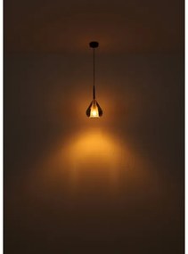 Globo 15542 - Csillár zsinóron GEEKY 1xE27/60W/230V átm. 20 cm fekete