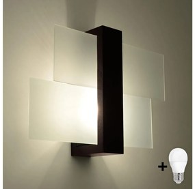 Brilagi - LED Fali lámpa HERA 1xE27/7,5W/230V wenge BR.0075