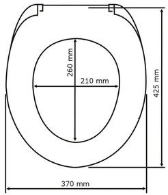 WC-ülőke 37 x 42,5 cm Bamboo – Wenko