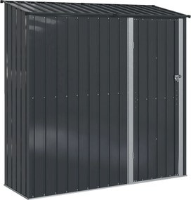 vidaXL Kertiszerszámos házak Antracit 203,5 x 73 x 200 cm Fém