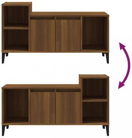 barna tölgyszínű szerelt fa TV-szekrény 100x35x55 cm