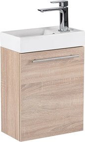 Fantastic fürdőszoba bútor Melanie tükörrel, sonoma tölgy színben