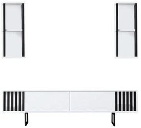 TV szekrény Chrome Line - White, Black