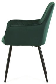 Zöld Bársony Étkezőszék. DCH-215 GRN4