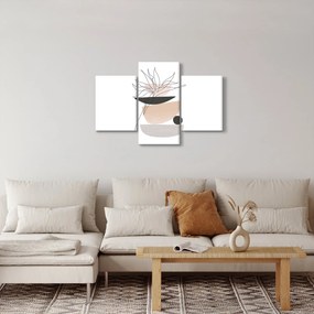 Kép - Vonal művészeti virágok N⁰1 (90x60 cm)