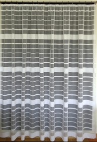 Mg Függöny jacquard 3951 Fehér 300X250 kész szalaggal