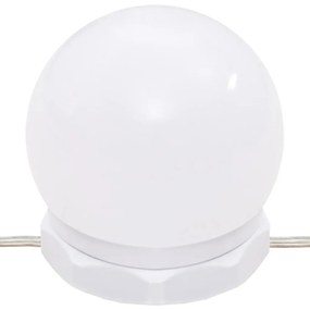 sonoma tölgy tükrös szekrény LED-ekkel 90 x 31,5 x 62 cm