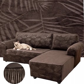 Sarok Huzat Kanapé Velúr Pálmalevél Jobbos 2+2 Oeko-tex