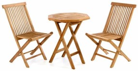 Kerti bútor készlet DIVERO® - tíkfa