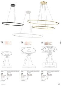 Redo 01-3340 - LED dimmelhető kábeles függőlámpa LEO LED/67W/230V fehér