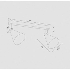 Argon 7148 - Spotlámpa LUCINDA 2xE14/7W/230V zöld