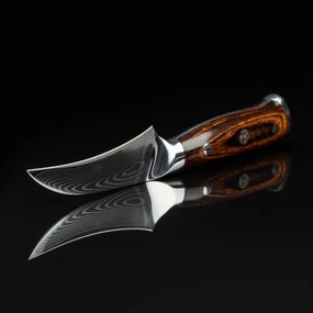 Gudaro -Damaszkuszi hámozókés FENG 3,5", 67 rétegű acélból, hossza 9,5cm