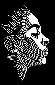 Poszter 53x81cm Vonalak Kifejezés