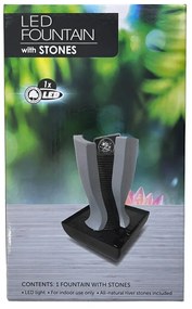 Asztali LED szökőkút kövekkel