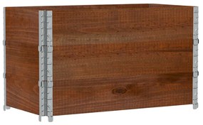 vidaXL barna tömör fenyőfa kerti növénytartó 100 x 50 cm