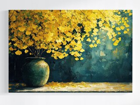 Vászonkép Canvas Fa Ginkgo Fák Ősz Sárga Levelek 120x80