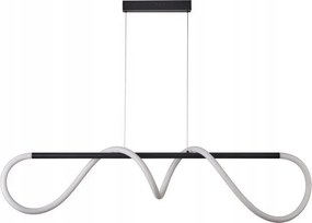 Savanah hosszú fekete LED-es tömlőlámpa nagy szobába vagy nappaliba