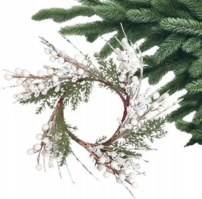 Karácsonyi Fehér Ajtó Koszorú Karácsonyi Jégcsap Galagonya Koszorú 40 cm