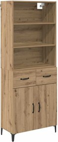 vidaXL Magasfiú fiókkal Artisan tölgy 69,5 x 34 x 180 cm Faanyag