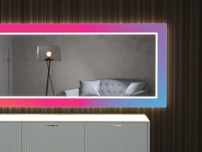 LED tükör dekorral D25