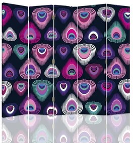 Gario Paraván Pávaszemek Méret: 180 x 170 cm, Kivitelezés: Forgó paraván 360°