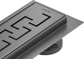 Mexen Flat 360° M15 forgatható vonalmenti folyóka 70 cm, gun gray kefélt - 1E24070-40