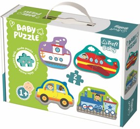 Trefl Baby puzzle szállító járművek, 8 darab