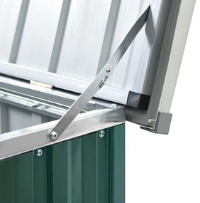 zöld kerti tárolóláda 171 x 99 x 93 cm