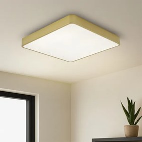 Brilagi-LED dimmelhető mennyezeti lámpa POOL LED/36W/230V 3000-6000K 40x40 cm arany+távirányító