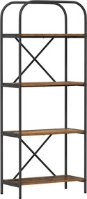 vidaXL Könyvespolc Öreg fa 60 x 30 x 146 cm Faanyag