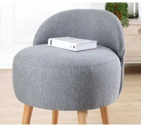 NIKI puff, átmérő 46 cm, elegáns szürke