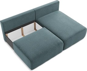 Türkiz kinyitható-tárolóhelyes sarokkanapé (jobb oldali) Kalena – Makamii