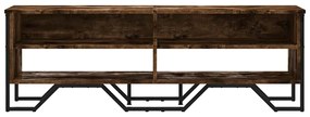 füstös tölgy színű szerelt fa TV-szekrény 122 x 34 x 41 cm