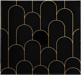 Csempe Vinil Öntapadós Konyhai Matrica Fekete 30 x 30 cm 10 db