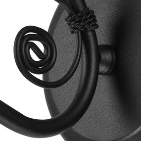 Fali lámpa RETRO II 1xE27/60W/230V matt fekete