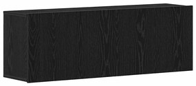 2 db fekete tölgyfa TV-szekrény 120 x 30 x 41 cm