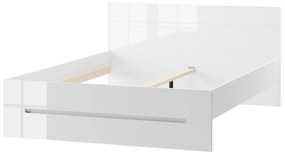 Franciaágy 160 cm Sallosa 33 (fehér + fényes fehér). 1068234