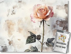 Fotótapéta Flizelina Akvarell Fal Virág Vörös Rózsa 200x140 ragasztó