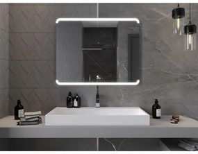 Mexen Nida, LED fürdoszobai tükör háttérvilágítással 100x80 cm, 6000K, páramentes, 9806-100-080-611-00