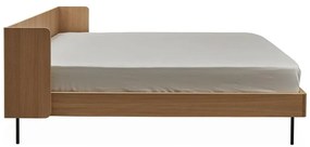 Natúr színű franciaágy tölgyfa dekorral 180x200 cm Wrap – Bonami Selection
