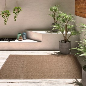 Natúr színű kültéri-beltéri szőnyeg 200x290 cm Acra – Universal