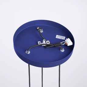 Sötétkék függőlámpa üveg búrával ø 25 cm Orbital – Sollux