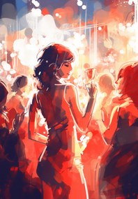 Poszter 68x98cm Kijárat az esti órákban