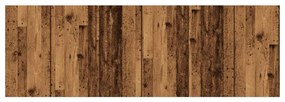 antik fa színű szerelt fali fejtámla 240 x 1,5 x 80 cm