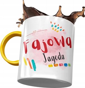 Sárga Bögre Bogyó Feleség Barátnő Ajándék Nyomtatott Fotóval