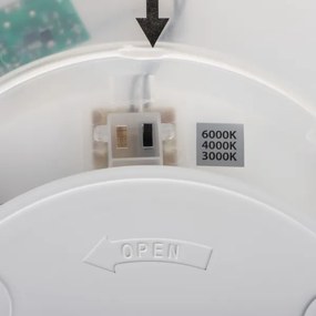 Kanlux 31515 - AZPO LED mennyezeti lámpatest LED/18,5W/230V átm. 29 cm IP54 fekete