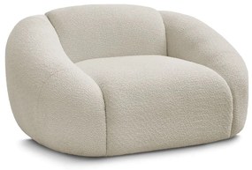 Bézs buklé fotel Tina – Bobochic Paris