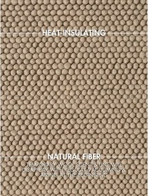 Natúr színű kézi szövésű gyapjú kerek szőnyeg ø 200 cm Richmond Diana – Ted Baker