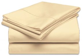 Klasszikus tömör krémes lepedő TiaHome - 200x220cm