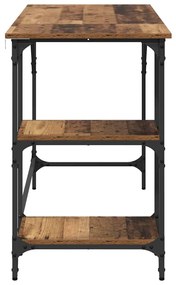 vidaXL Asztal Öreg fa 120 x 50 x 75 cm Faanyag